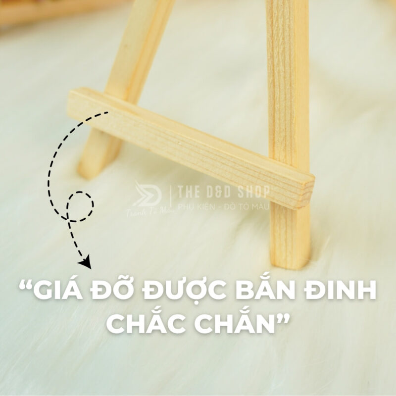 Giá Đỡ Tranh Gỗ Mini 8x15cm Gọn Nhẹ Tiện Lợi Giá Đỡ Tranh Mini 8x15cm 3 Chân Có Chốt Vít Tiện Lợi