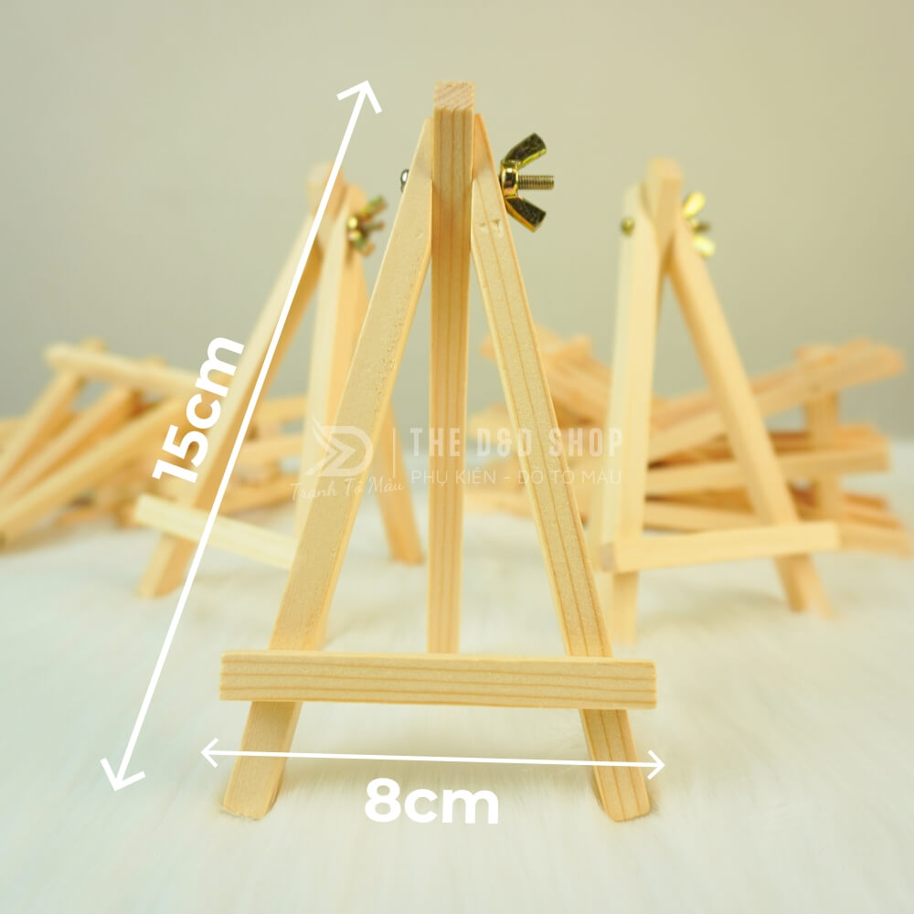 Giá Đỡ Tranh Mini 8x15cm 3 Chân Có Chốt Vít Tiện Lợi