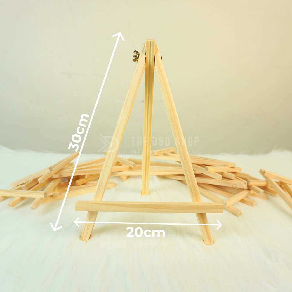 Giá Đỡ Khung Tranh Gỗ 20x30 Cm, Để Vừa Tranh A4, Bảng Ghim Gỗ 30x40 Cm Gọn Đẹp