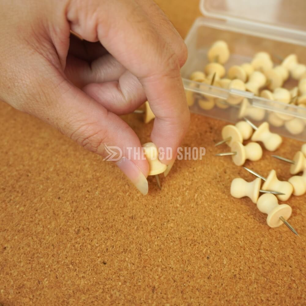 Bộ 35 Đinh Ghim Gỗ Tự Nhiên Trang Trí Tường Cork Và Bảng Gỗ Ghim Bần Bộ 35 Đinh Ghim Gỗ Tự Nhiên Trang Trí Tường Cork Và Bảng Gỗ Ghim Bần, Thiết Kế Đơn Giản Và Tinh Tế