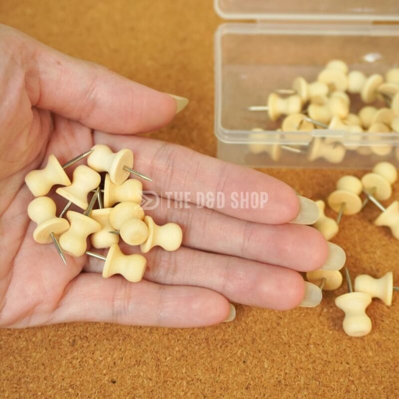 Bộ 35 Đinh Ghim Gỗ Tự Nhiên Trang Trí Tường Cork Và Bảng Gỗ Ghim Bần Bộ 35 Đinh Ghim Gỗ Tự Nhiên Trang Trí Tường Cork Và Bảng Gỗ Ghim Bần, Thiết Kế Đơn Giản Và Tinh Tế